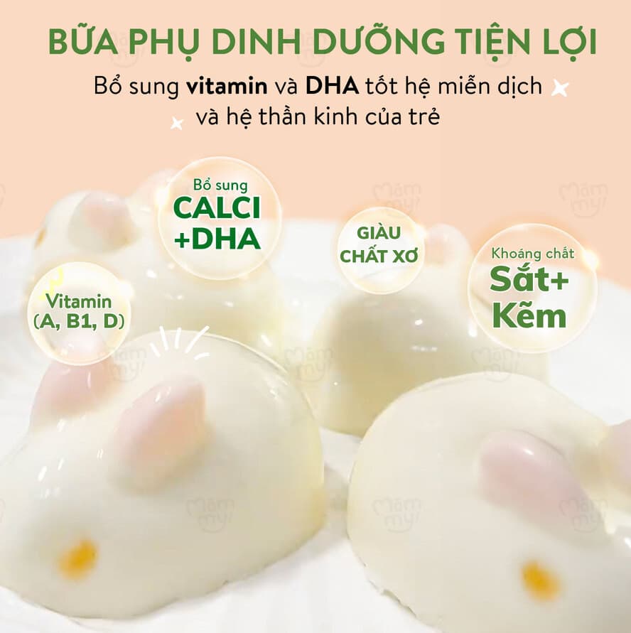 Bột làm bánh panna cotta thỏ núng nính - Hộp 60g 10