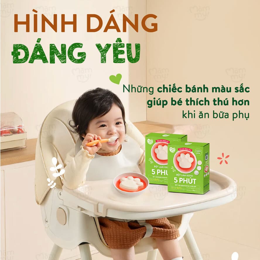 Bột Làm Bánh Pudding Chân Gấu - Hộp 60g 8