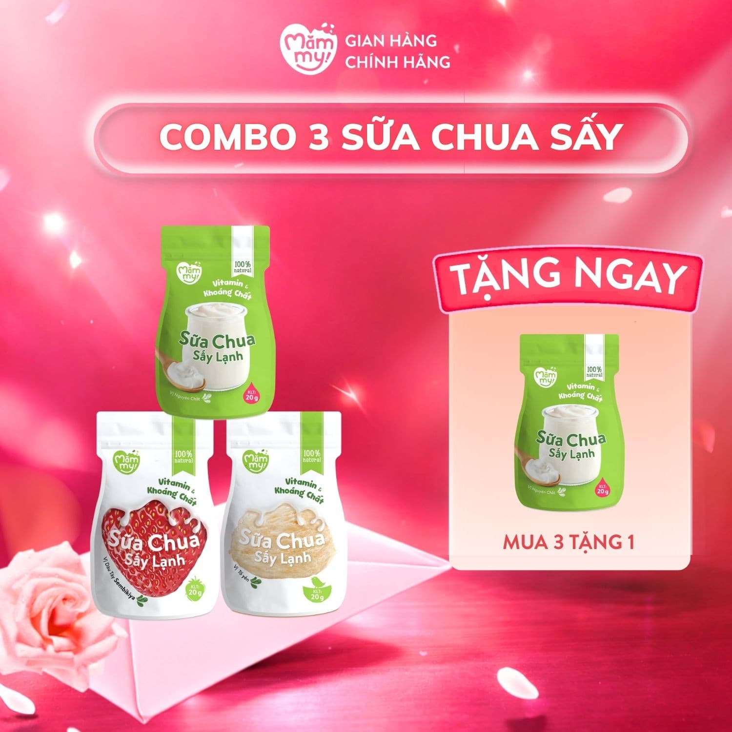 Combo 2 Sữa Chua Sấy - TẶNG SỮA TƯƠI SẤY 16