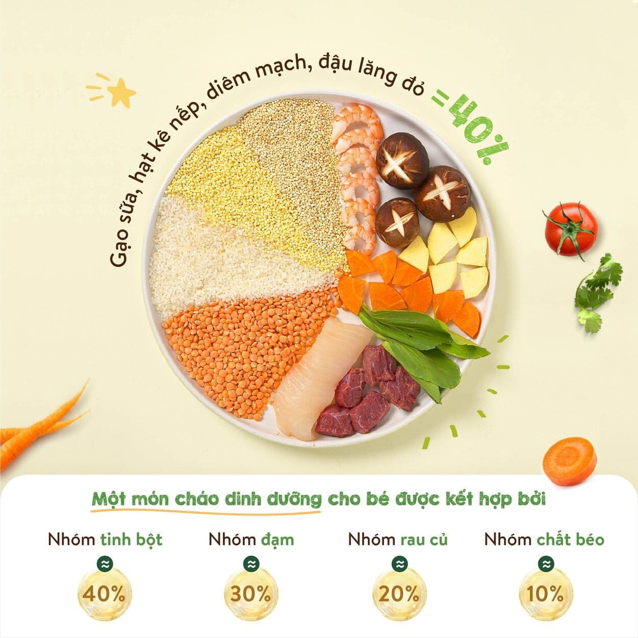 Gạo sữa ăn dặm Ngủ Ngon - Hộp 500 g 7