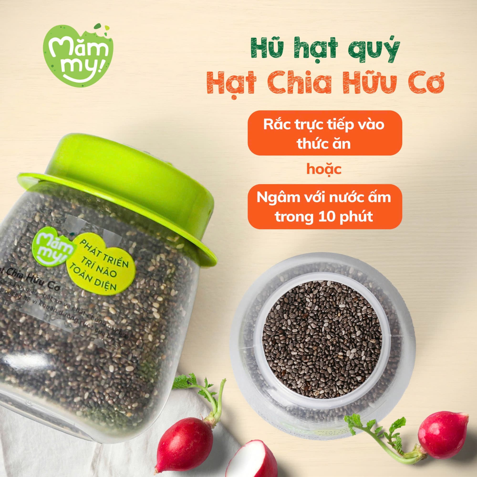 Hạt chia hữu cơ - Hũ 110g 6