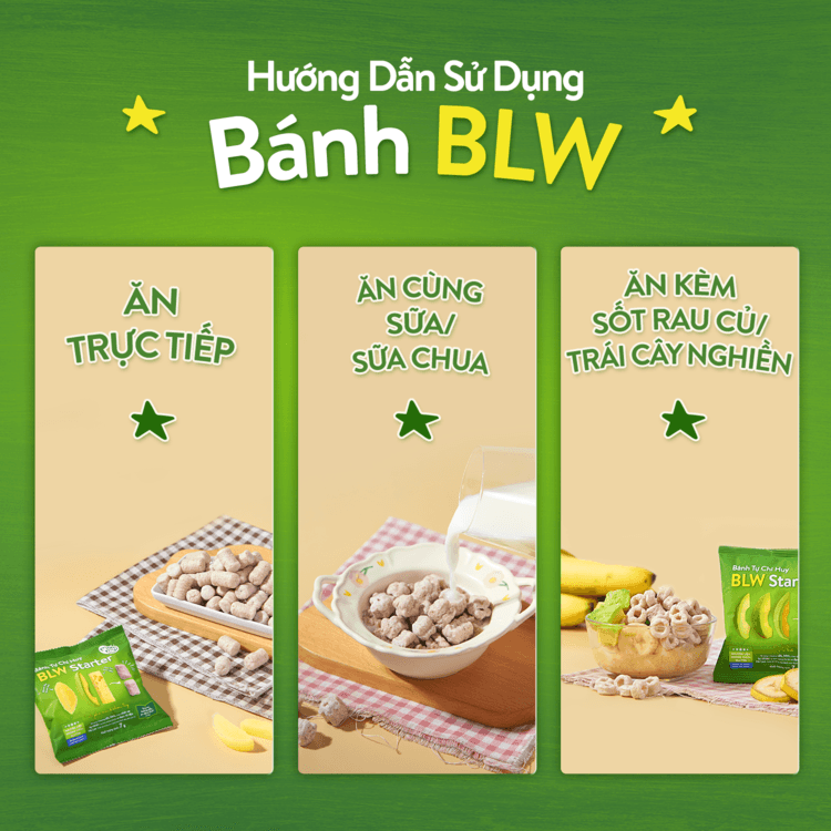 Bánh Tự Chỉ Huy – BLW Starter – Mix vị 42 g (7 g x 6 gói) 8