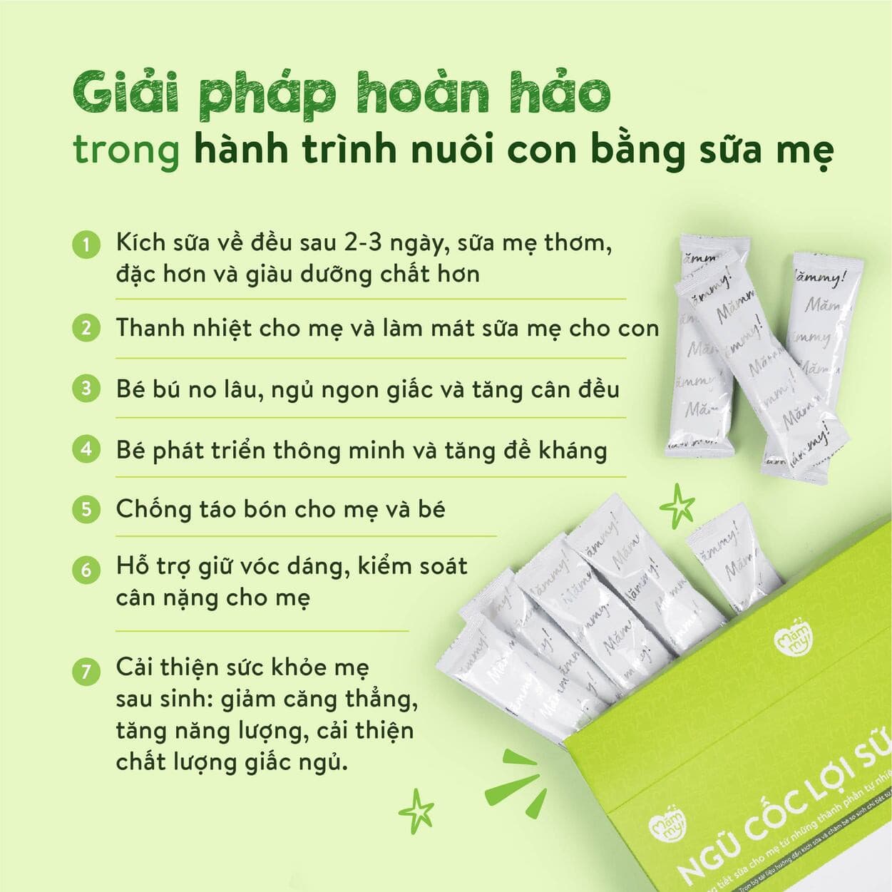Bột ngũ cốc lợi sữa - Hộp 400g 6