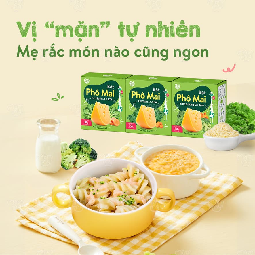 Bột phô mai Cải Xoăn & Cà Rốt 30 g (3 g x 10 gói) 9
