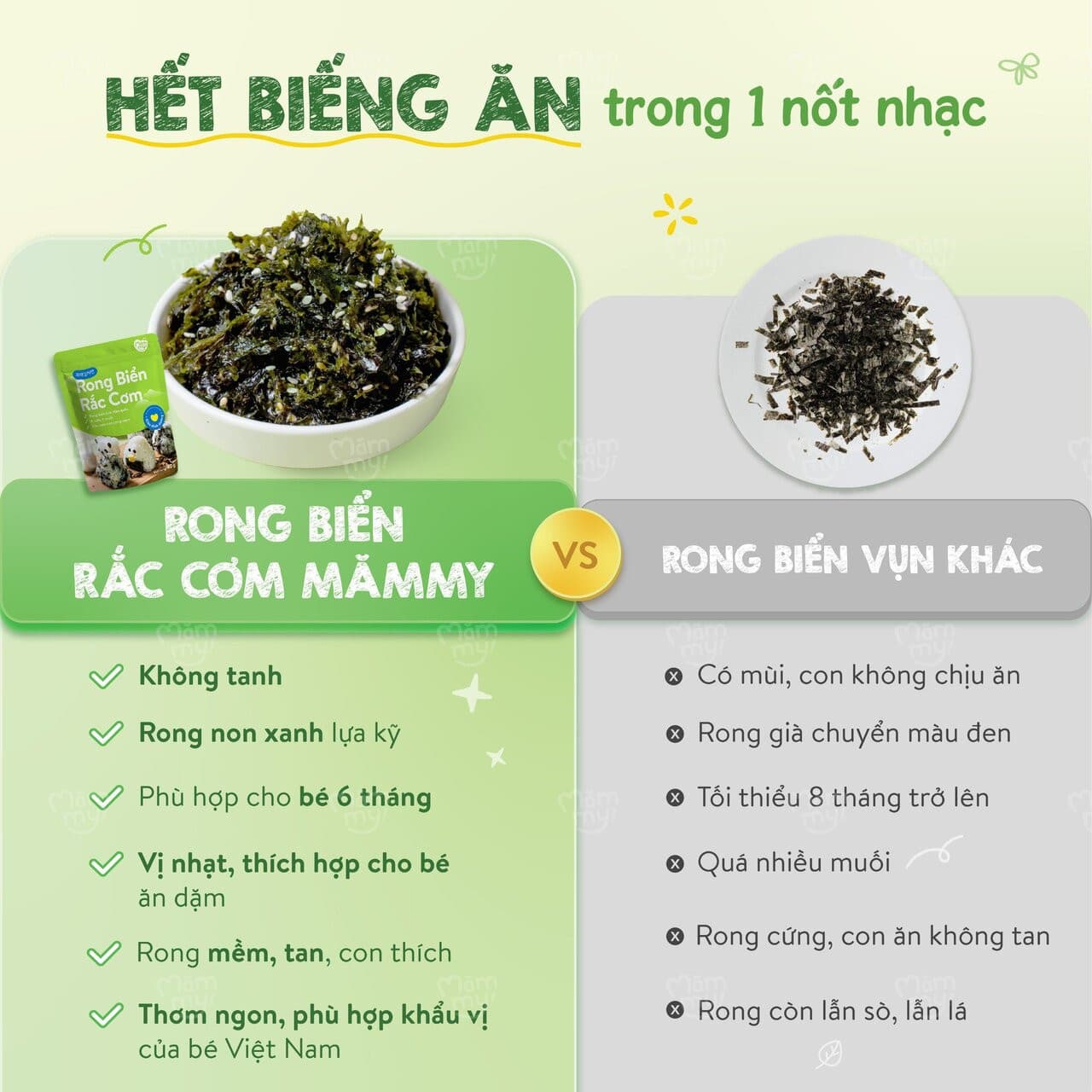 Rong biển giòn ăn dặm rắc cơm - Túi 40g 7