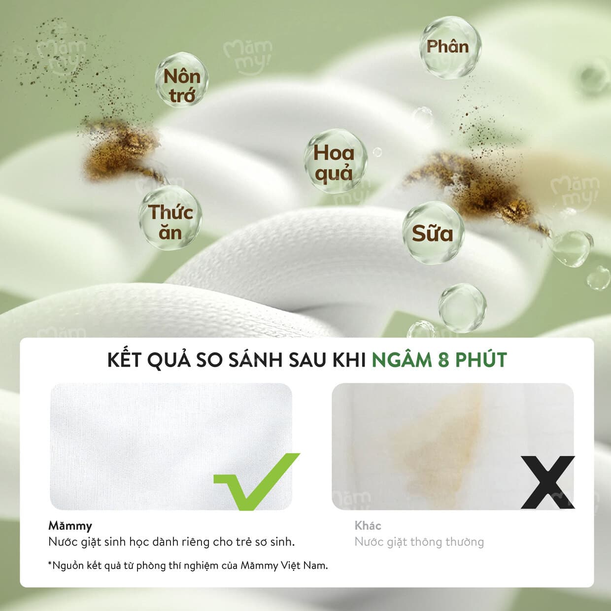 Nước giặt xả sinh học Natural BéBé mùi em bé 1000ml 6