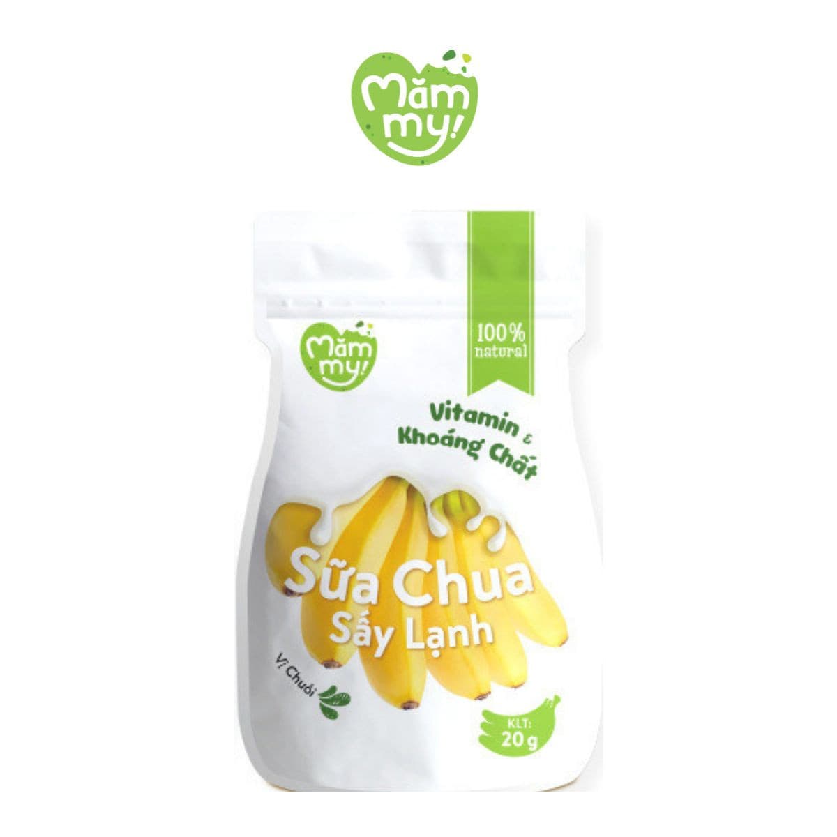 Sữa chua sấy Vị Chuối - Túi 20g 1