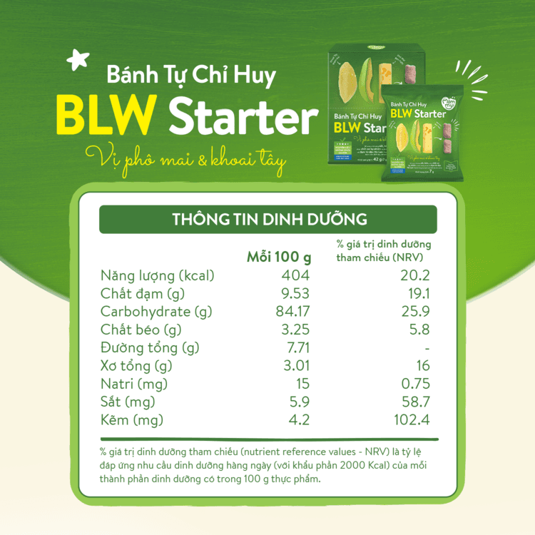 Bánh Tự Chỉ Huy – BLW Starter vị Phô Mai Khoai Tây 7 g 3