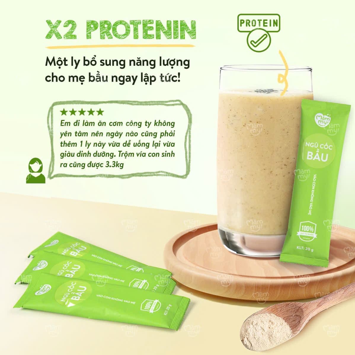 Bột ngũ cốc bầu - Hộp 400g 9