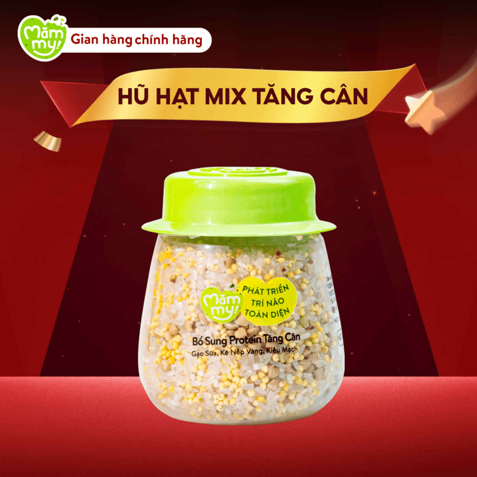 Hạt Mix 3 Hạt Ăn Dặm Bổ Sung Protein Hỗ Trợ Tăng Cân Mămmy Hũ 135g 3
