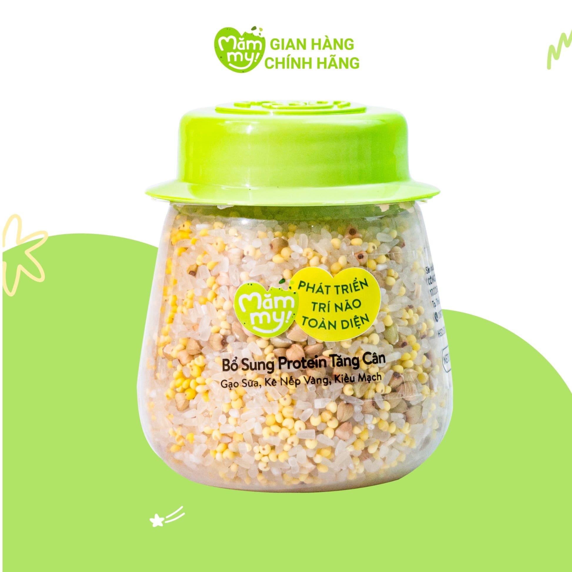 Hạt Mix 3 Hạt Ăn Dặm Bổ Sung Protein Hỗ Trợ Tăng Cân Mămmy Hũ 135g 2