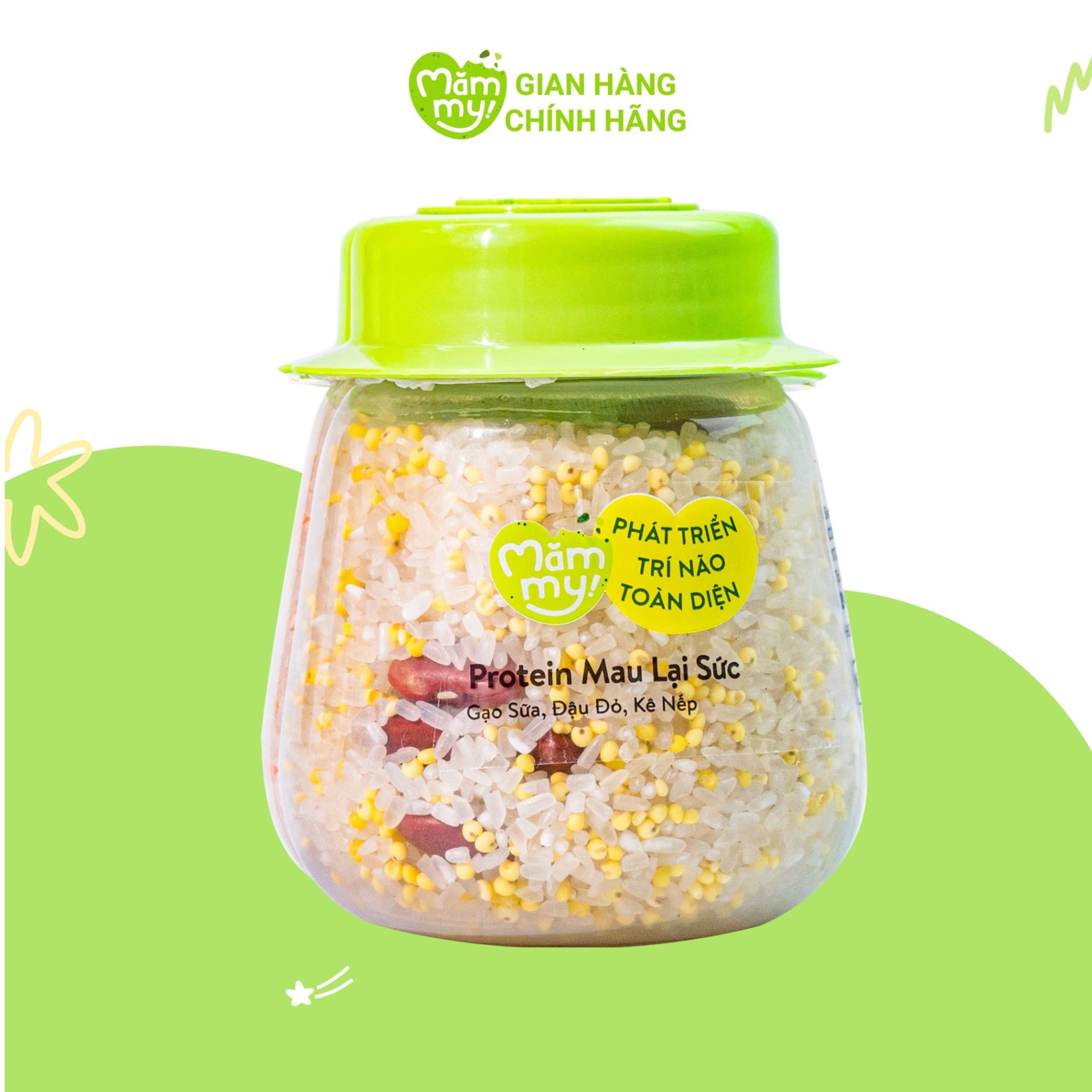 Hạt Mix 3 Hạt Ăn Dặm Giàu Protein Mau Lại Sức Mămmy Hũ 145g 2