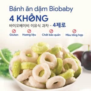 Bánh ăn dặm mix vị mận đen cải kale Biobaby - Hũ 40g 7