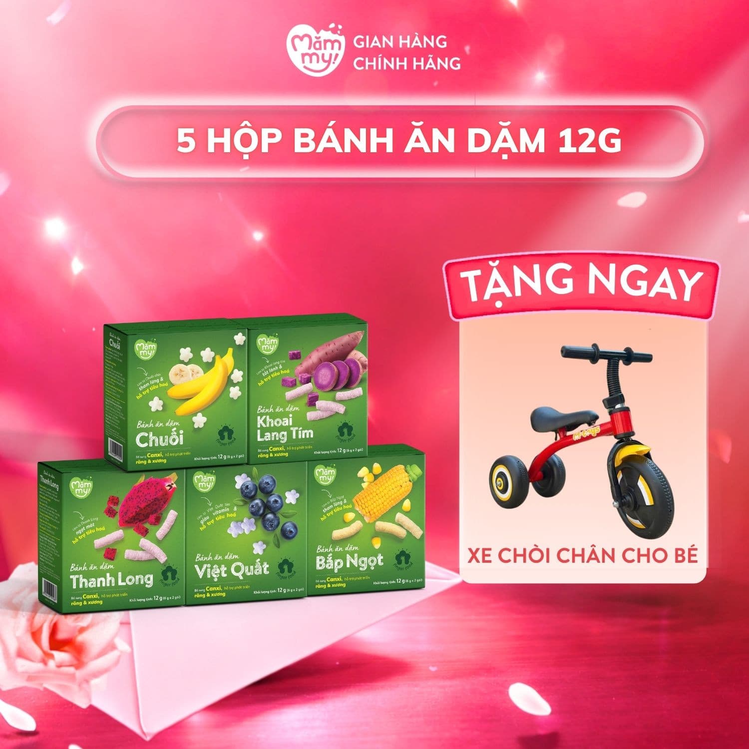Combo 5 Hộp Bánh Ăn Dặm 12g 10