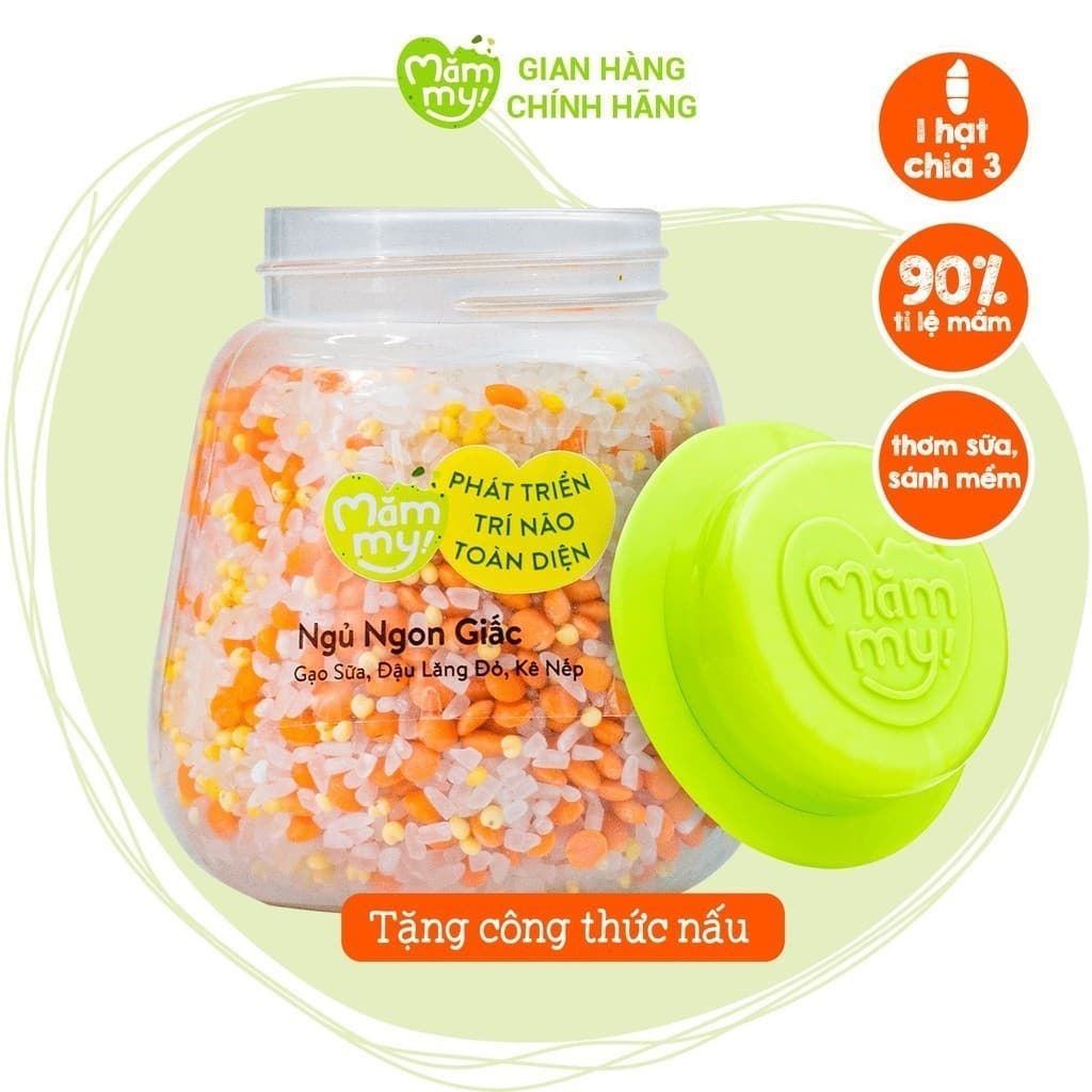 Hạt Mix 3 Hạt Ăn Dặm Ngủ Ngon Mămmy Hũ 135g 4