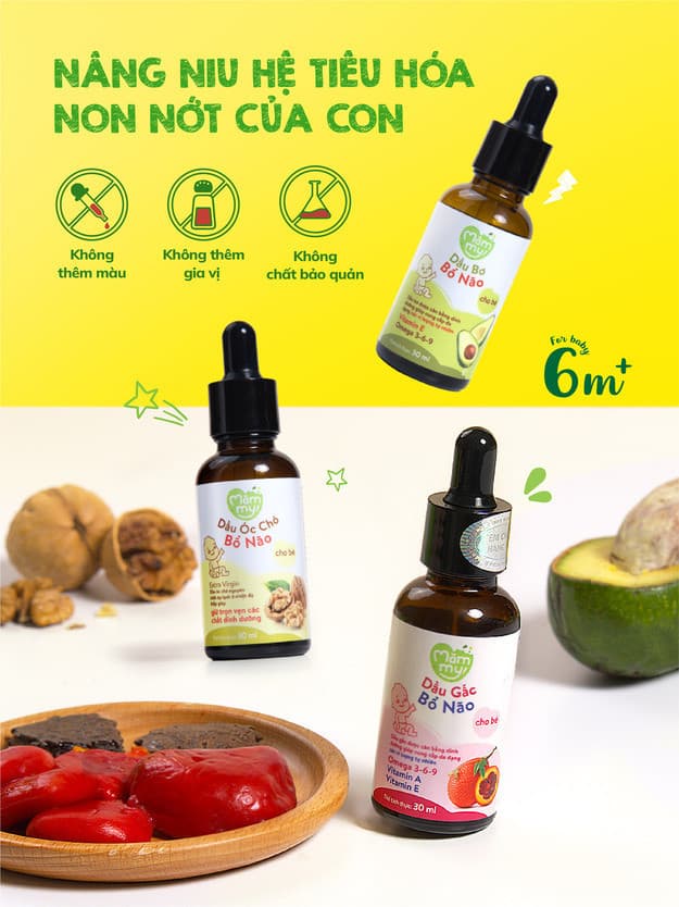 Combo 2 set dầu ăn dặm (30ml/Chai) - Tặng Ngựa bập bênh 3