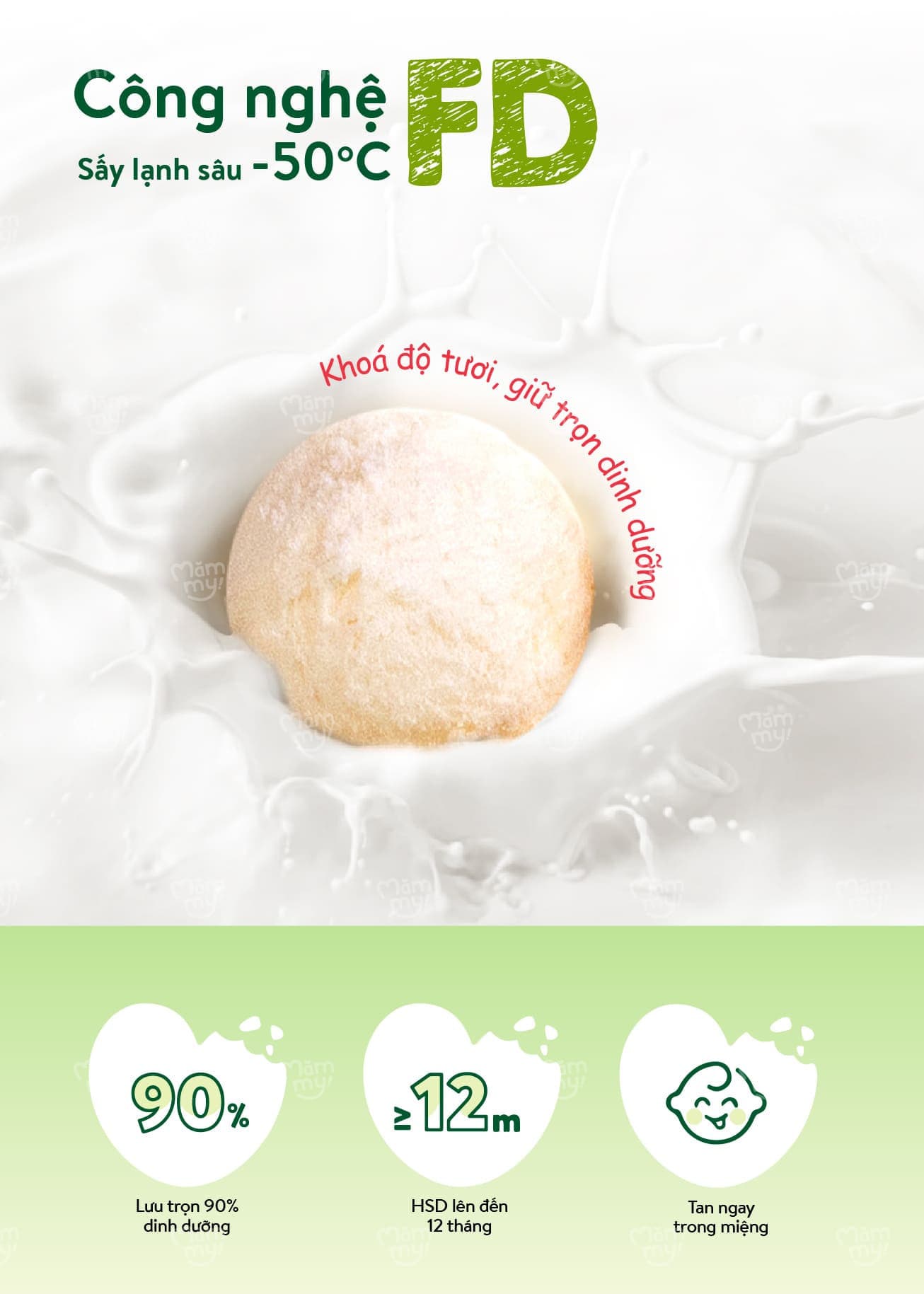 Combo 3 Sữa Chua Sấy Vị Nhật Cao Cấp (Táo, Dâu, Tổ Yến) 7