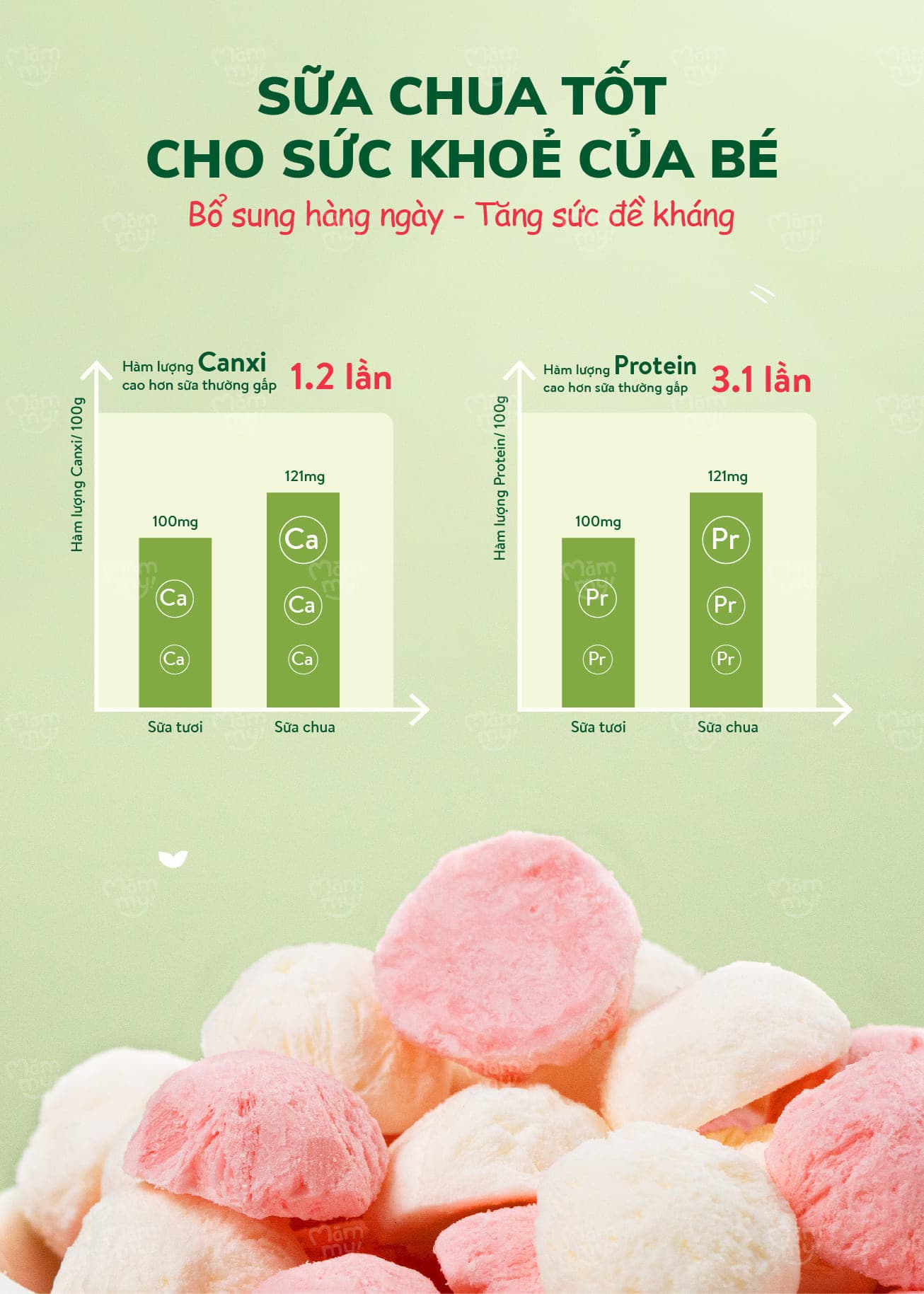 Combo 3 Sữa Chua Sấy Vị Nhật Cao Cấp (Táo, Dâu, Tổ Yến) 6