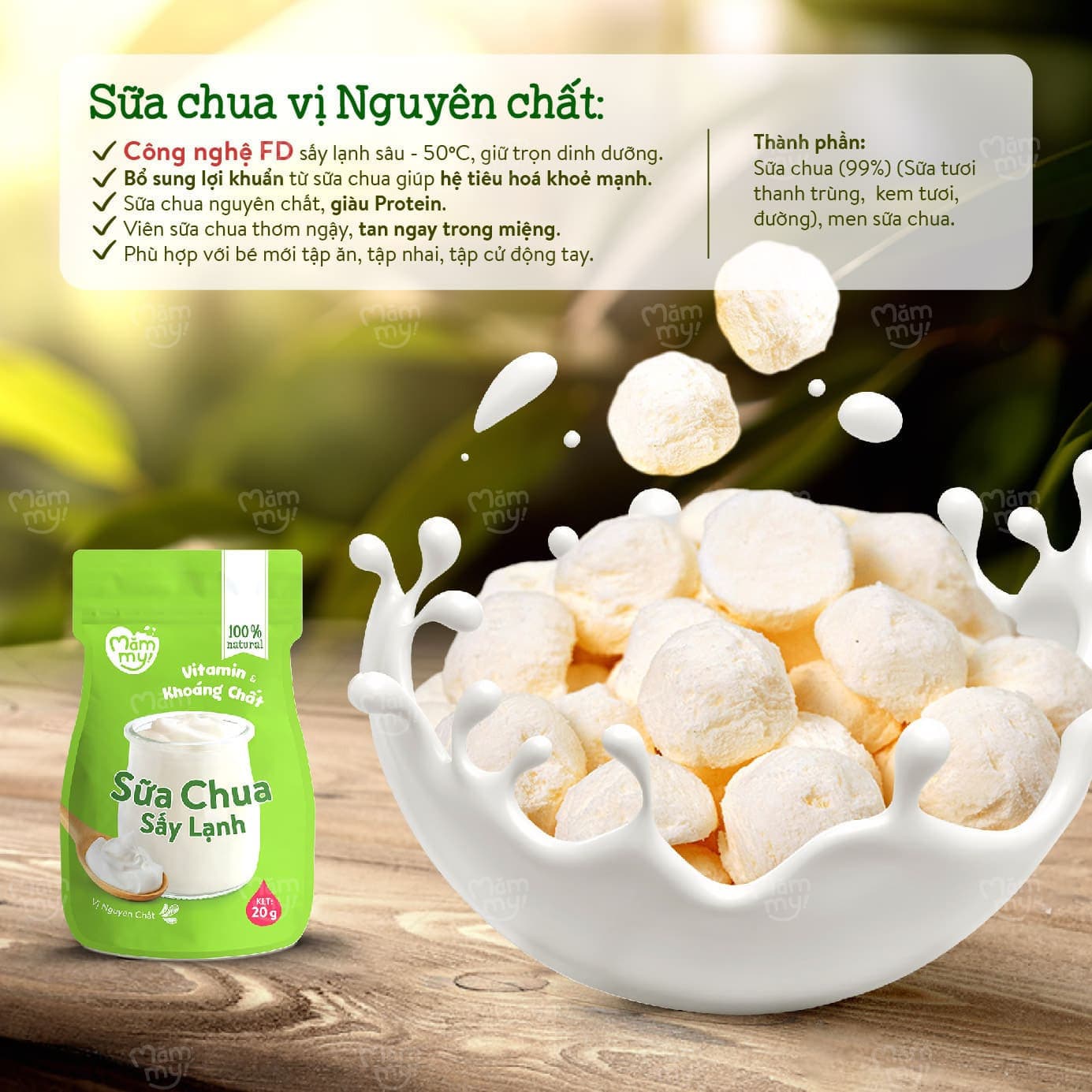 Combo 3 Sữa Chua Sấy Vị Nhật Cao Cấp (Táo, Dâu, Tổ Yến) 3
