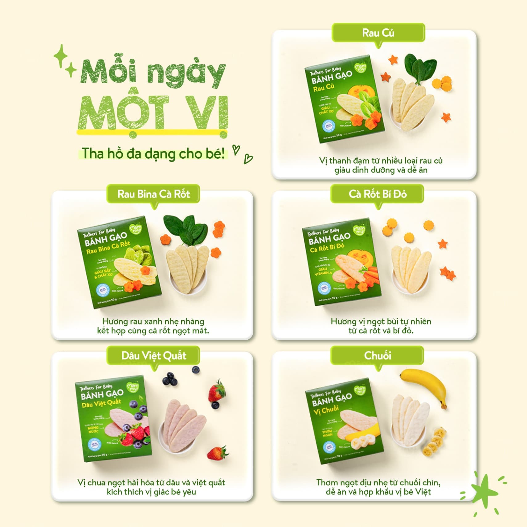 Combo 5 hộp bánh gạo dẹt- Tặng Gối ôm cho bé 10