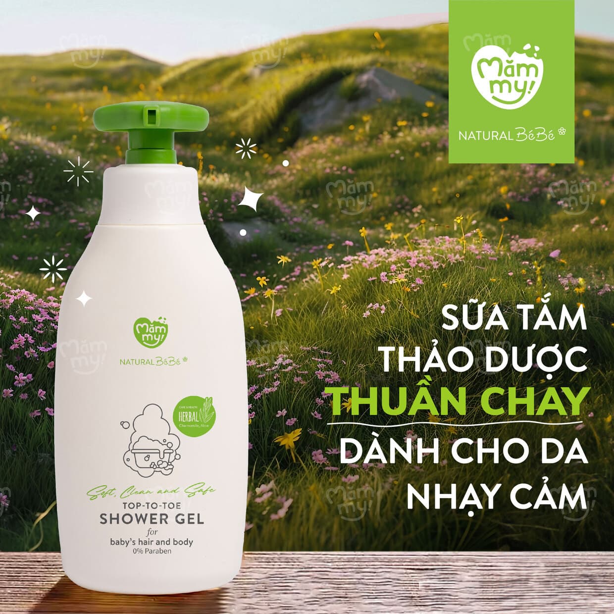 Combo 5 gel sữa tắm thảo dược - Chai 500ml 3