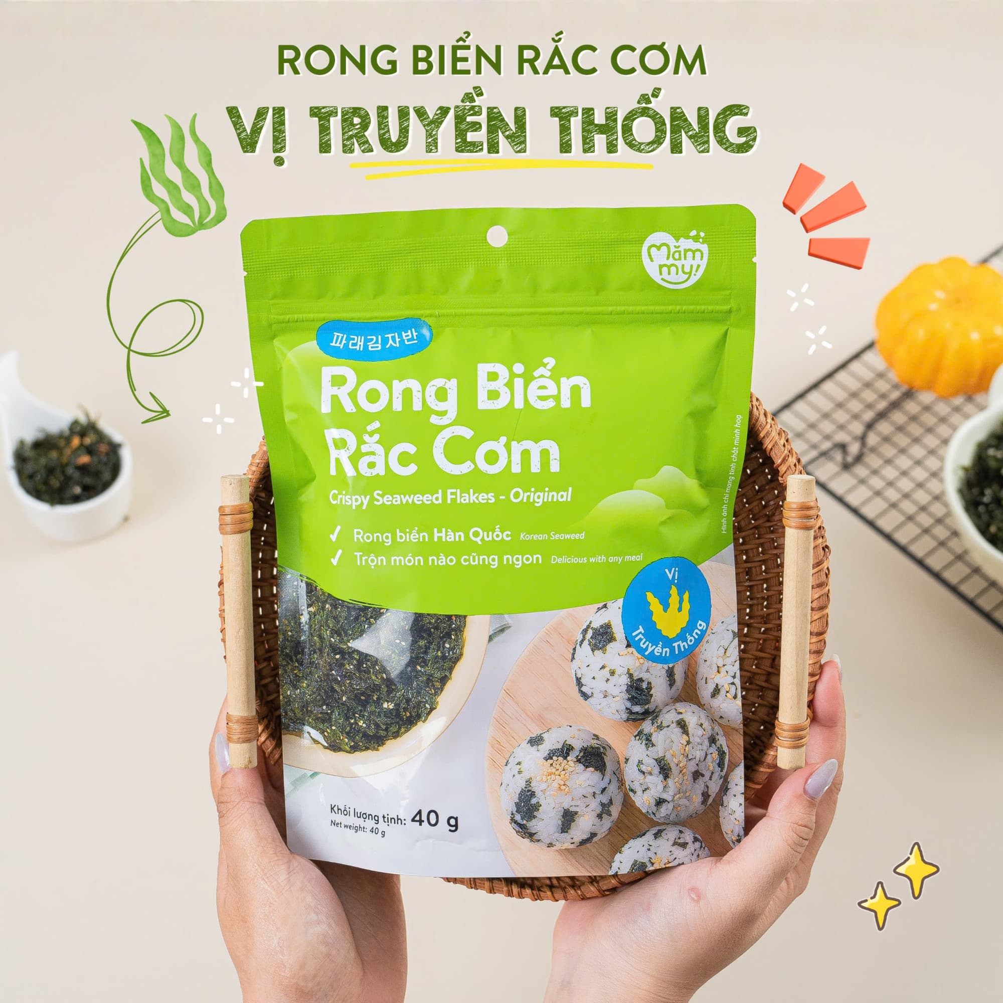 Rong Biển Rắc Cơm - Vị Truyền Thống 40g 7