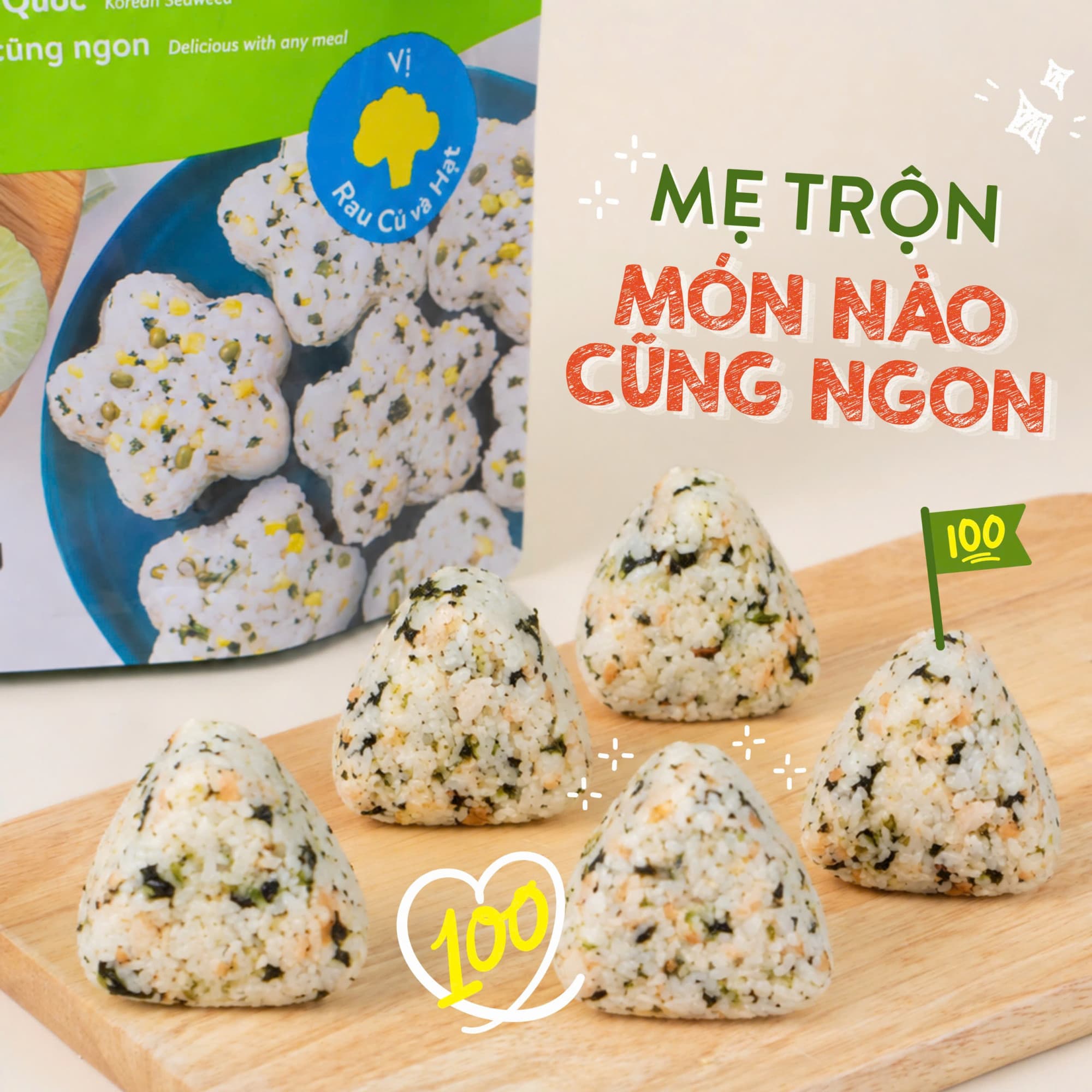 Rong Biển Rắc Cơm - Vị Hải Sản 40g 4