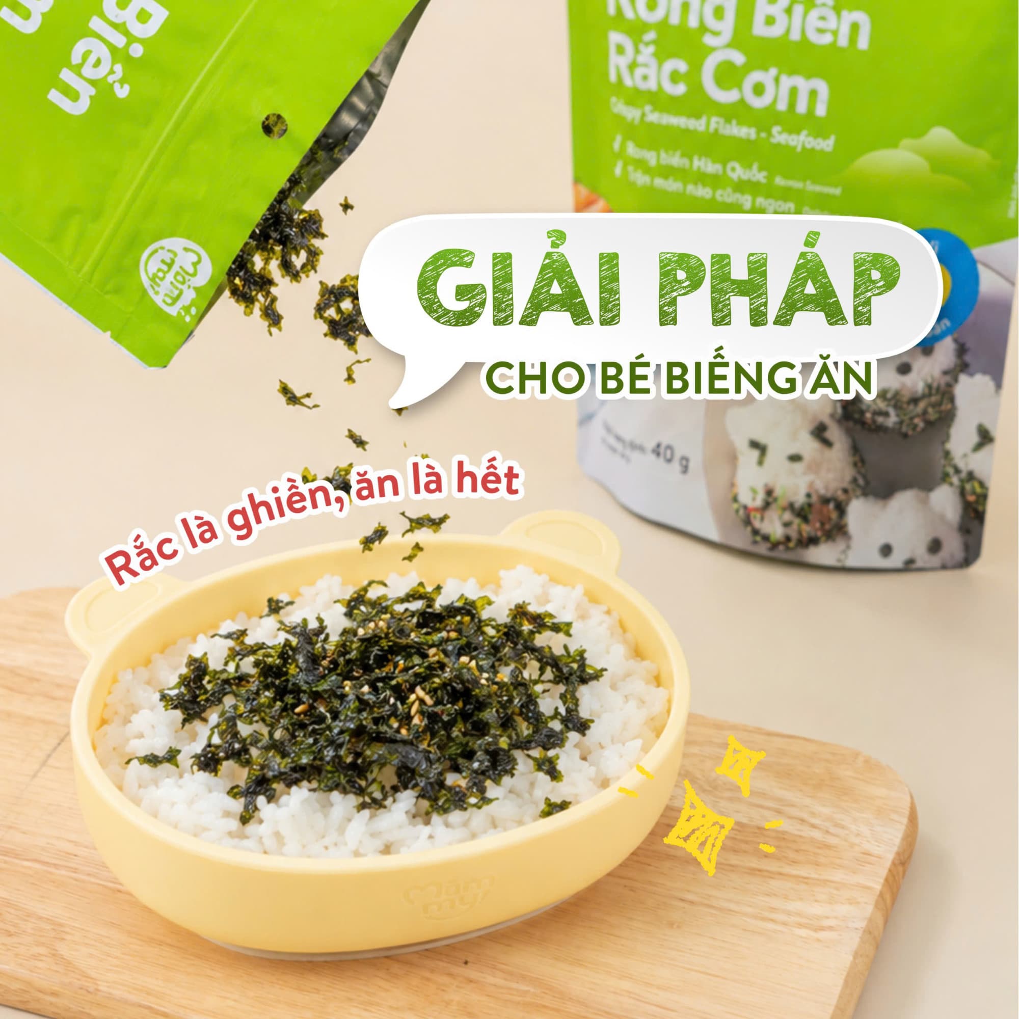 Rong Biển Rắc Cơm - Vị Hải Sản 40g 3
