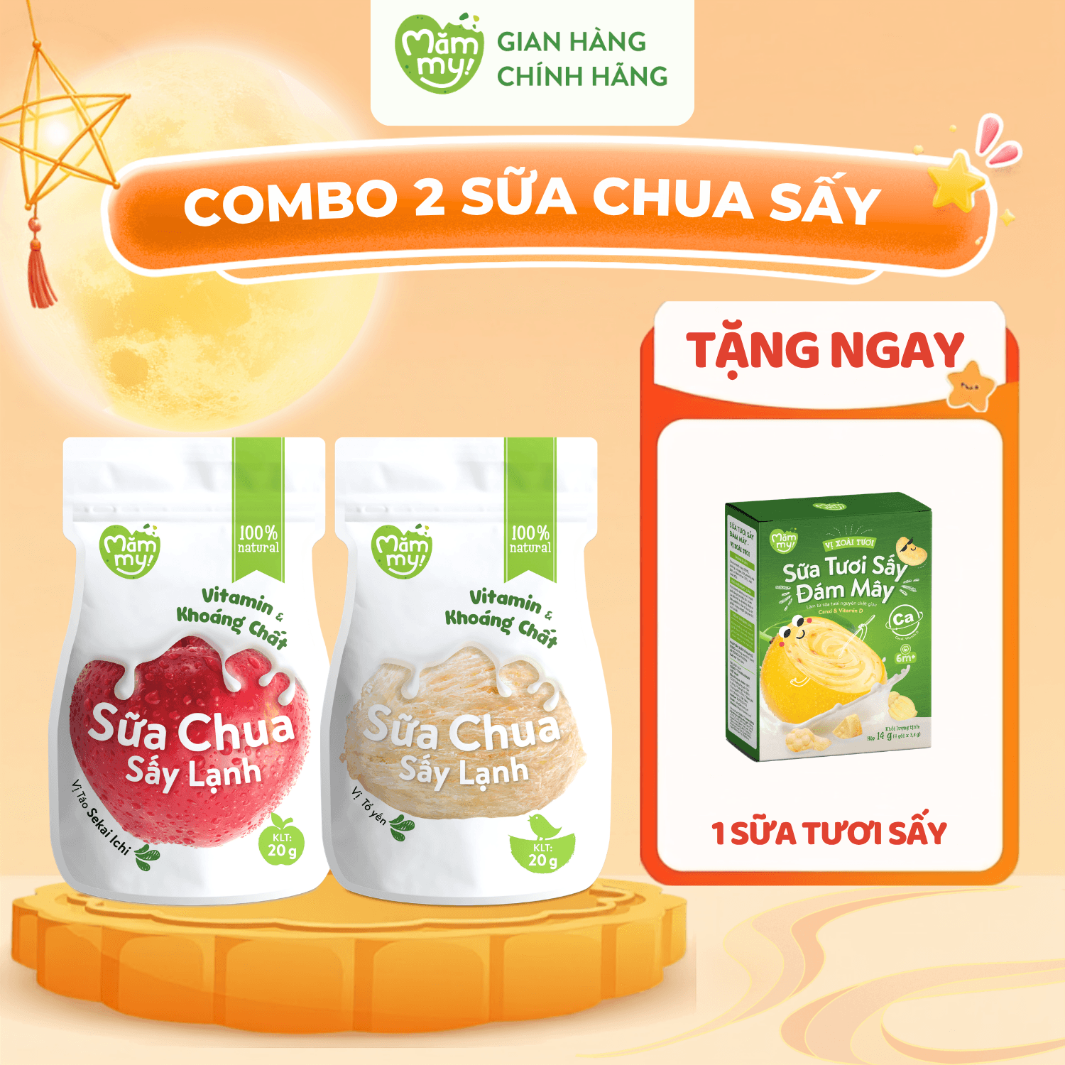 Combo 2 Sữa Chua Sấy - TẶNG SỮA TƯƠI SẤY