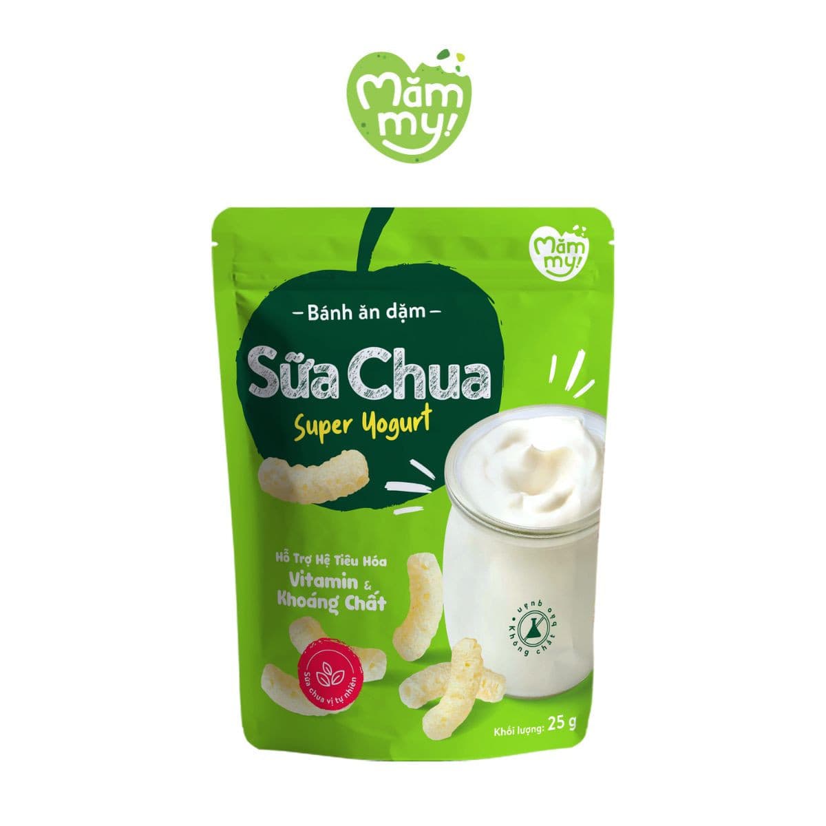 Bánh ăn dặm vị sữa chua nguyên chất - Túi 35g Premium