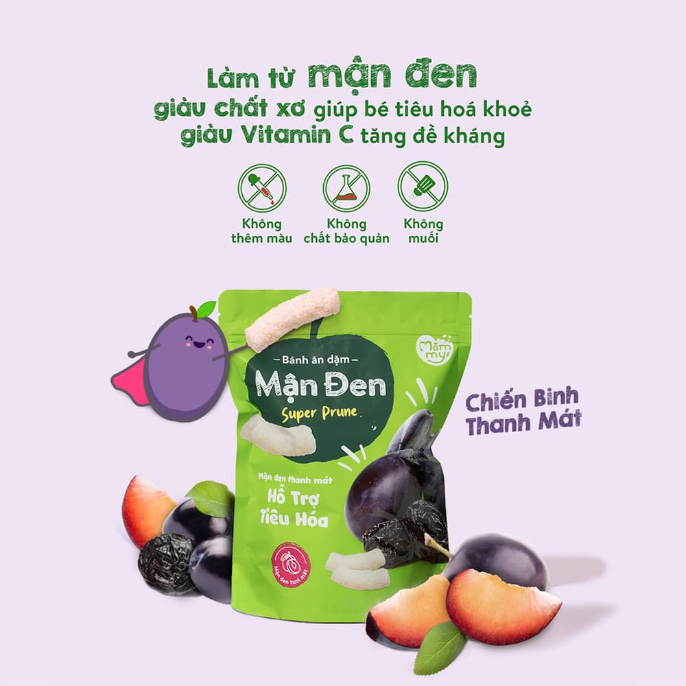 Bánh ăn dặm vị mận đen - Túi 35g Premium 5