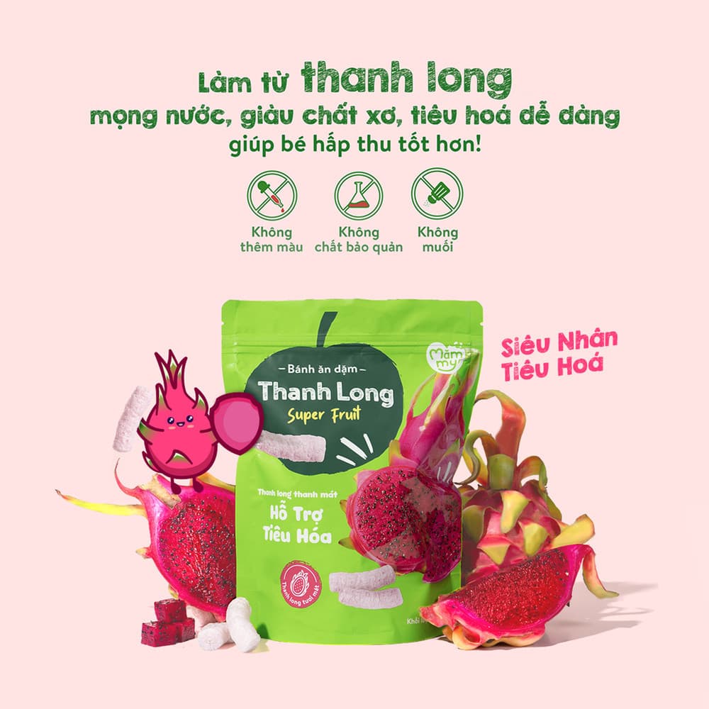Bánh ăn dặm vị thanh long - Túi 35g Premium 2
