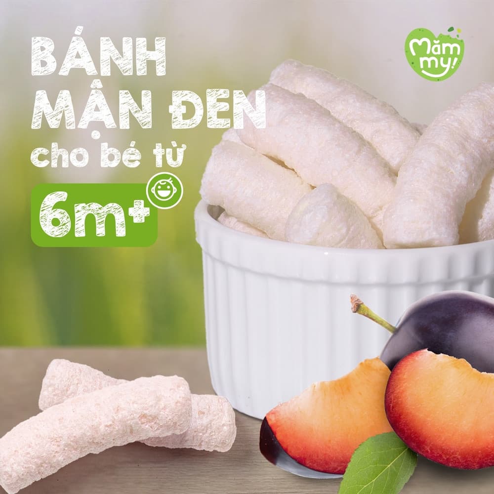 Bánh ăn dặm vị mận đen - Túi 35g Premium 6