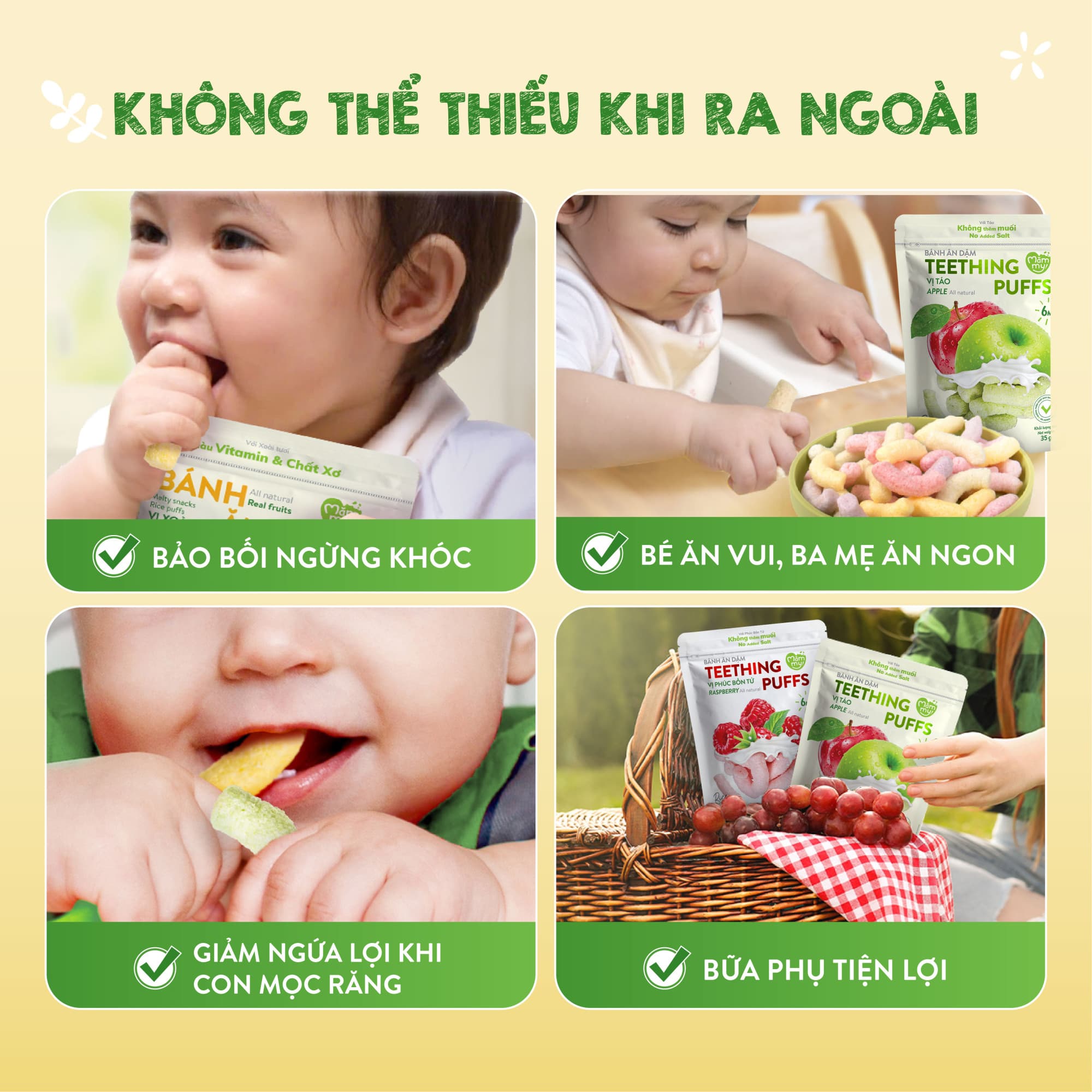 Bánh ăn dặm vị dâu - Túi 35g 8