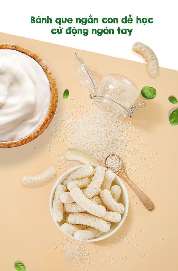Bánh ăn dặm vị sữa chua nguyên chất - Túi 35g Premium 7