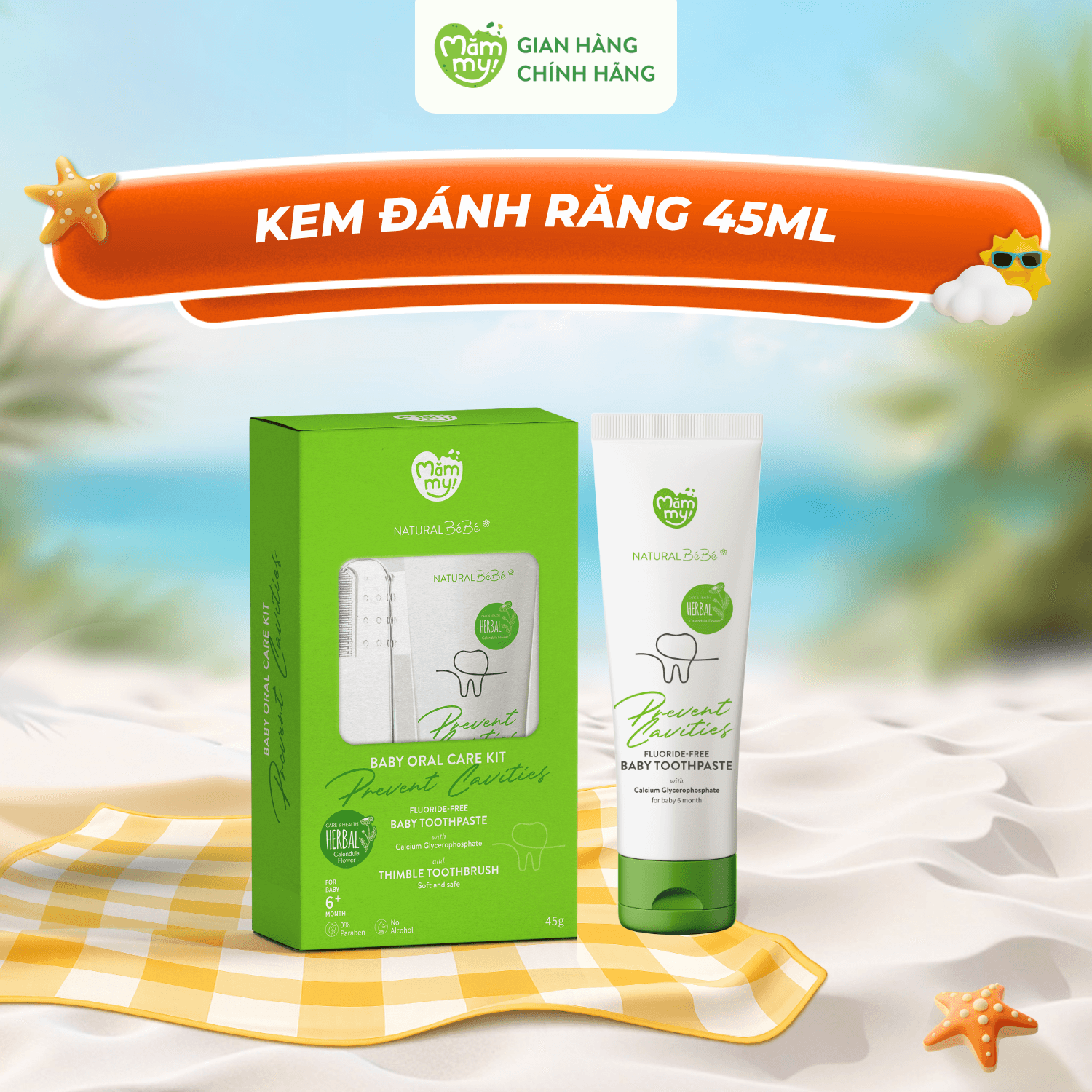 Kem đánh răng thảo dược Natural BéBé 1