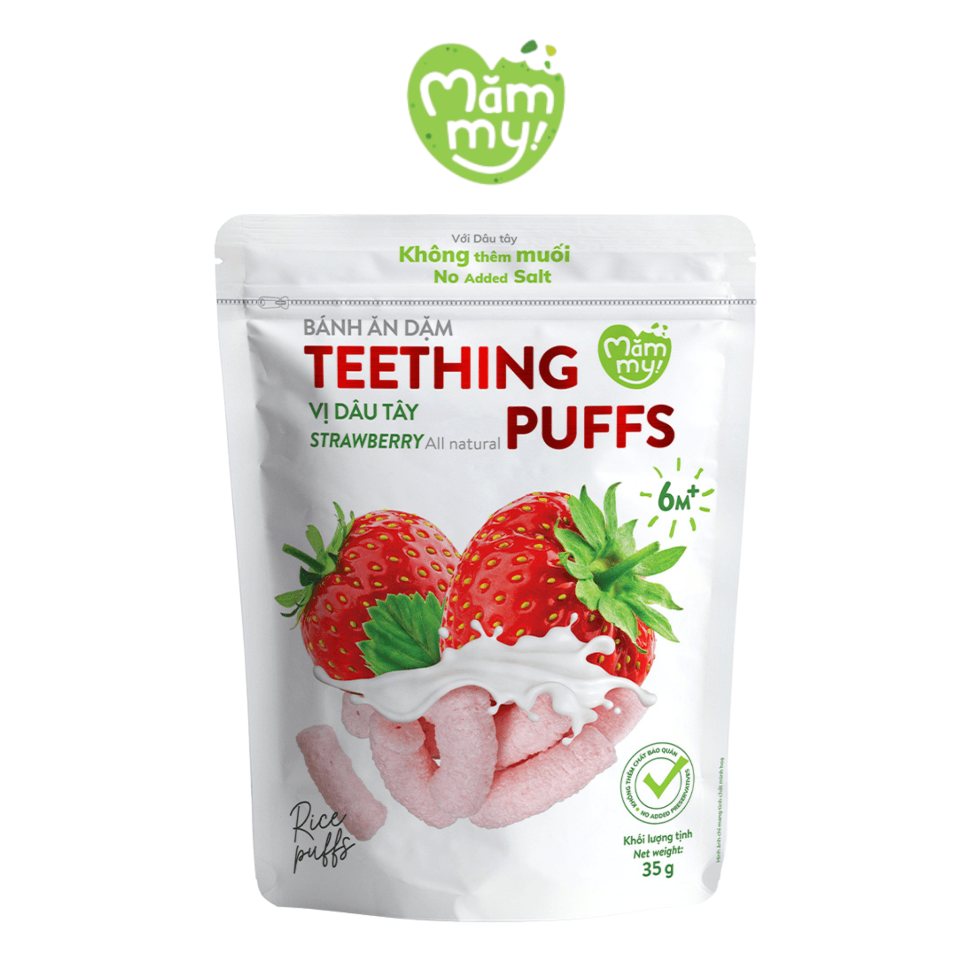 Bánh ăn dặm vị dâu - Túi 35g